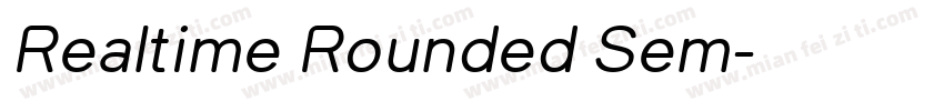 Realtime Rounded Sem字体转换